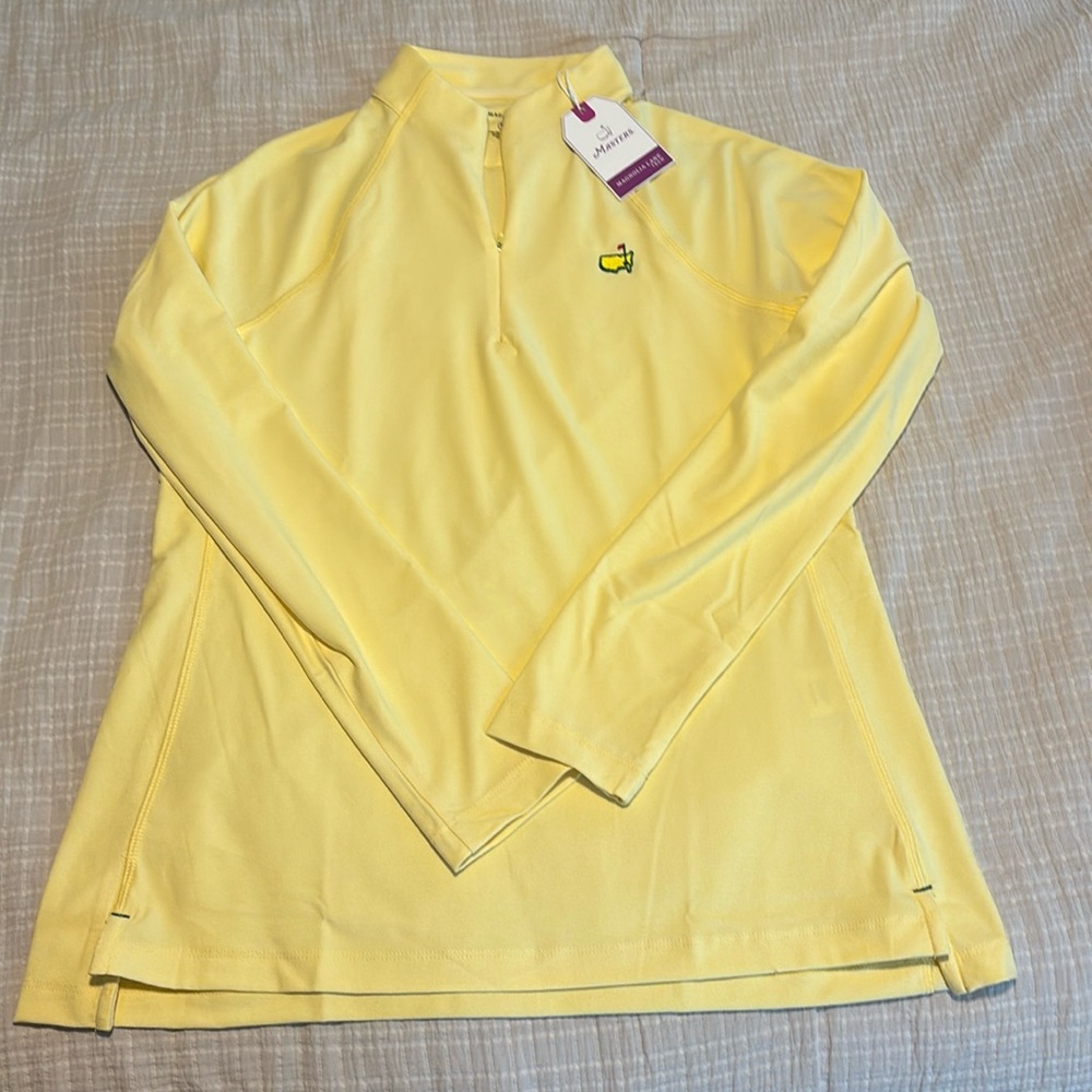 Masters Magnolia Lane Tech Yellow 1/4 zip